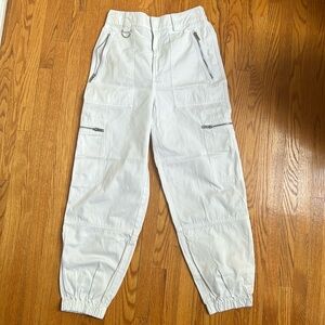 Aritzia Azure Skies, White Cargo Pants, Medium